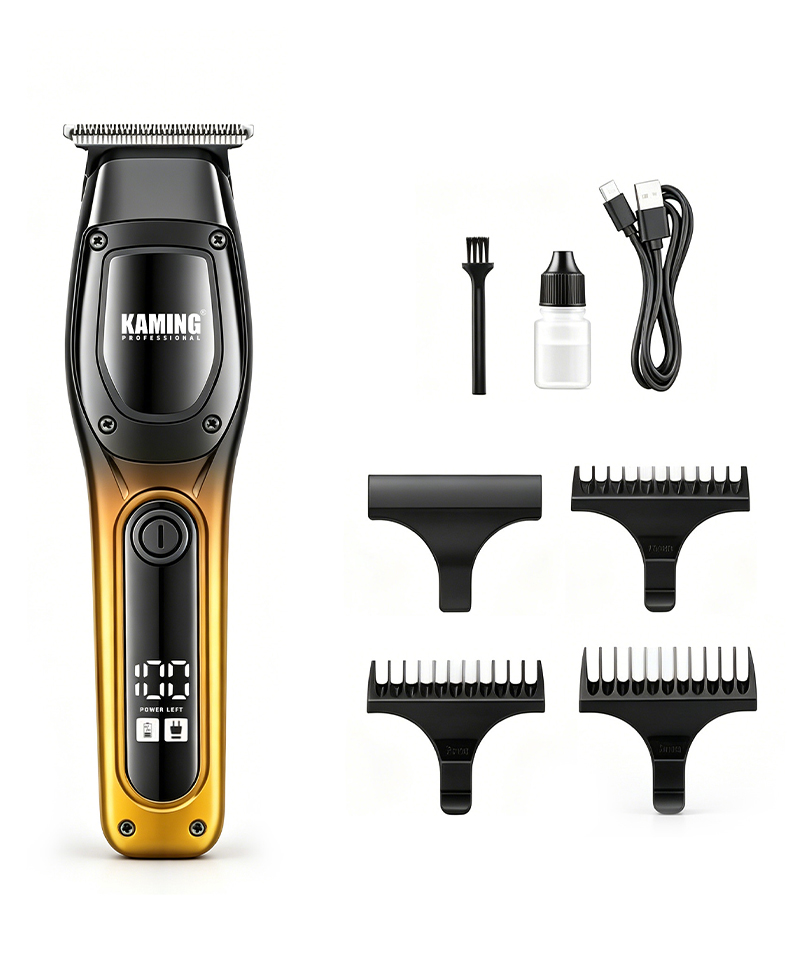 Kaming1711 Nuovo tagliacapelli elettrico per uomo Zero Gap Display digitale 7000 giri/min Trimmer dettaglio Commercio transfrontaliero